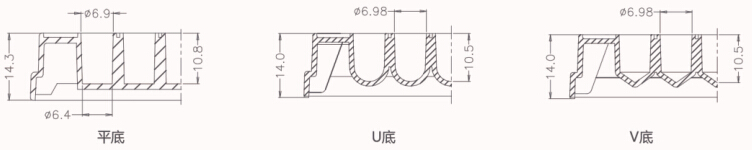 96孔板孔型尺寸示意图 96孔板孔型尺寸示意图